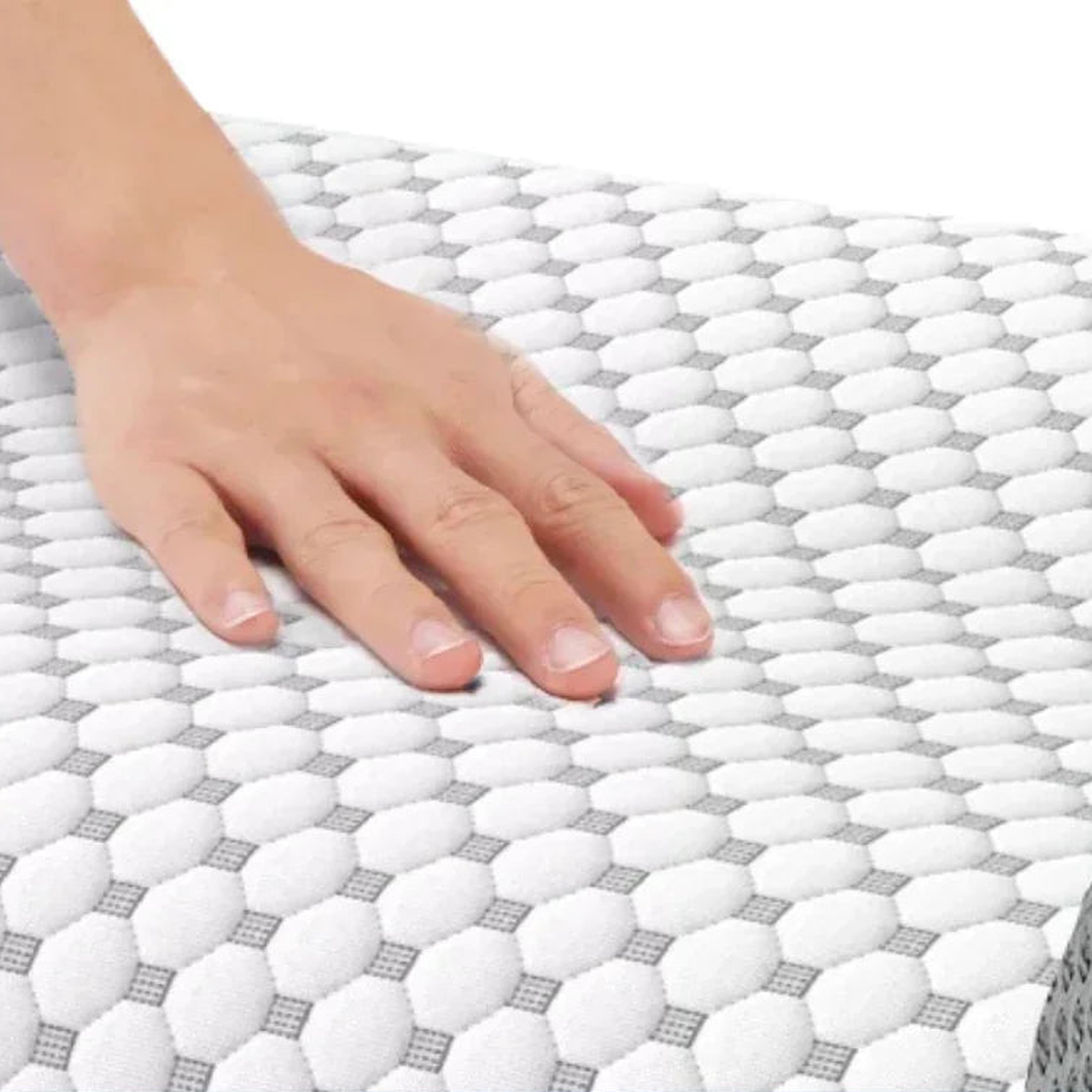 Gentle hand pressure on the CloudSleep fitted surface