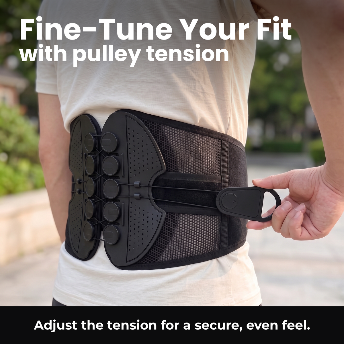 Fine-Tune Your Fit with pulley tension